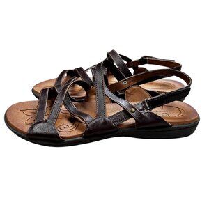 BOC Born Concept 9 Women Strappy Sandals Brown Cushioned Support